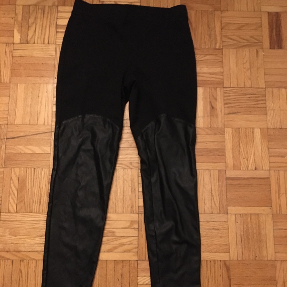 Leather leggings